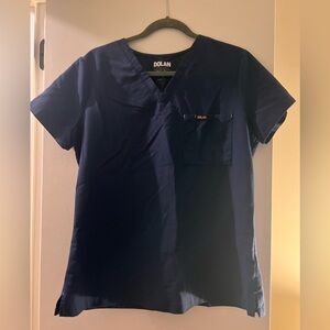 Dolan scrub top size m one pocket navy